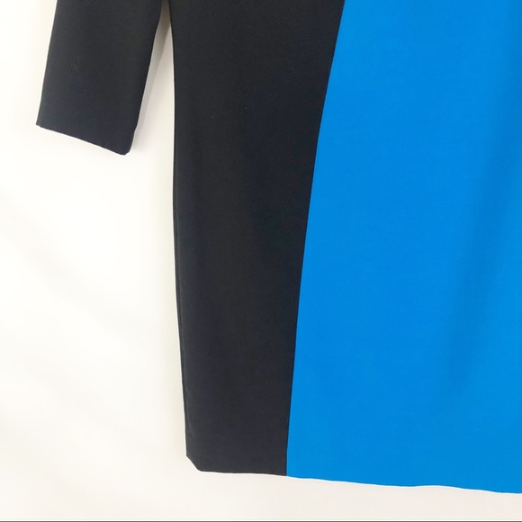 Ann Taylor Color Block Career Sheath Dress Sz 0 - Picture 4 of 7